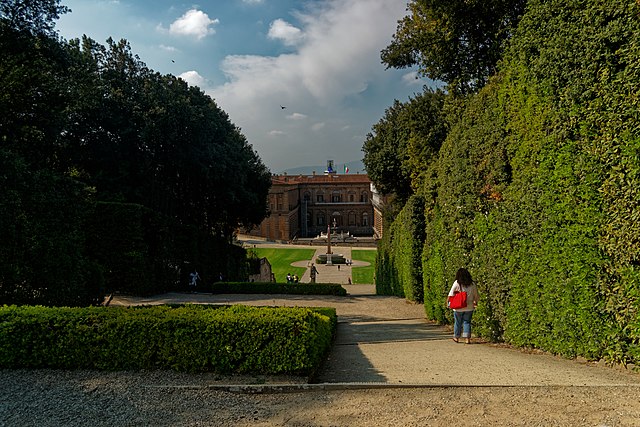 Firenze Florence Giardino di Boboli View NNW towards Palazzo Pitti I